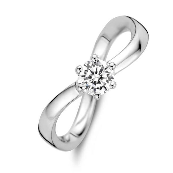 Rosa Di Luca Zilver Ring Zirkonia 629.632