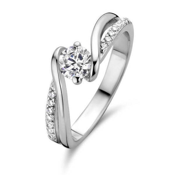 Rosa Di Luca Zilver Ring Zirkonia 629.633