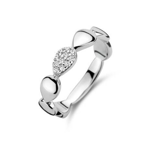 Rosa Di Luca Zilver Ring Zirkonia 629.686