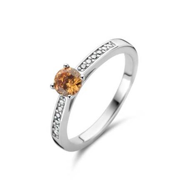 Rosa Di Luca Zilver Ring Zirkonia 629.806