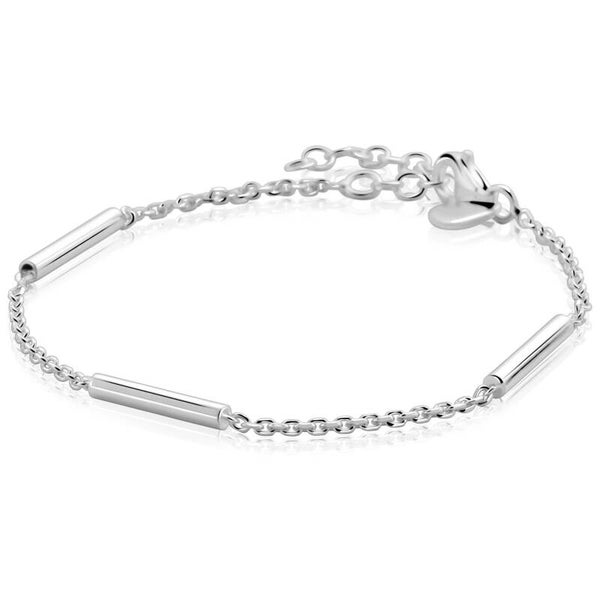 ZINZI Armband Zilver Anker met 3 Staafjes ZIA2800