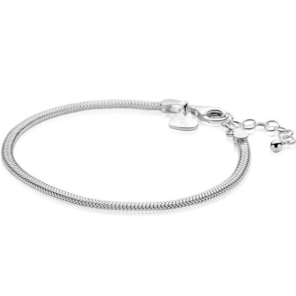 ZINZI Armband Zilver Platte Slang ZIA2847