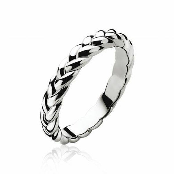 ZINZI Ring Zilver Gevlochten ZIR602
