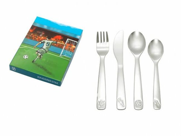 Zilverstad Kindercouvert Voetbal, 4-delig, RVS 6880070