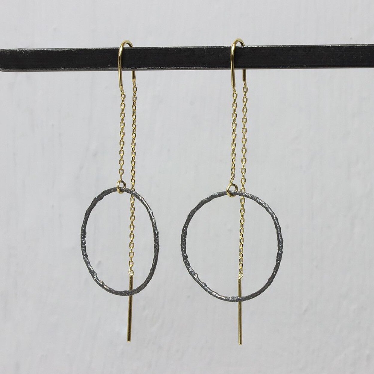 Jéh Oorhangers Zilver en Geelgoud verguld 20823