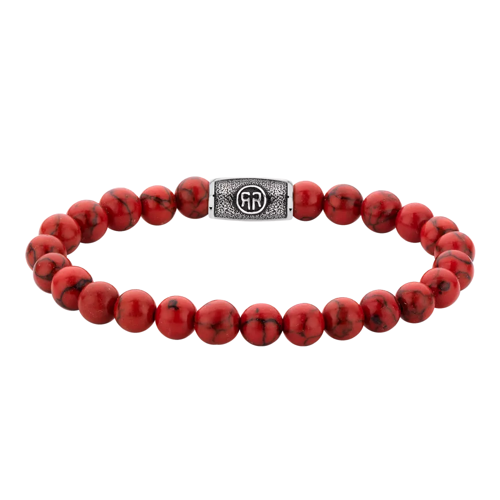 Rebel & Rose Armband Red Delight Vintage 8mm RR-80099-V