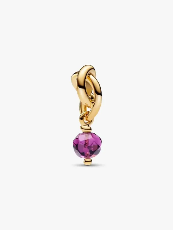 Pandora Dangle Facetgeslepen Paarse Oneindigheidscirkel 763462C02