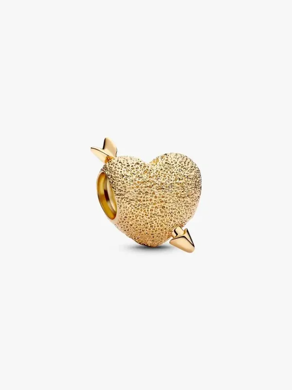 Pandora 14k Gold-plated Cupido Pijl en Hart 763666C00