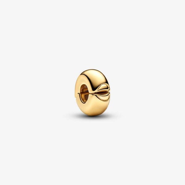 Pandora Clips Rond 14K Gold plated 763678C00