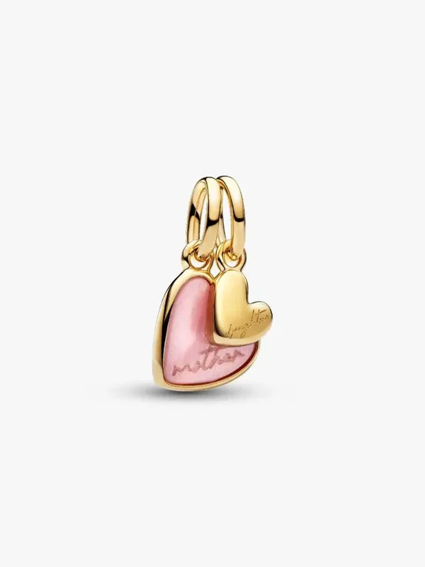 Pandora Dangles 14K Verguld Deelbare Moeder & Dochter 763766C01