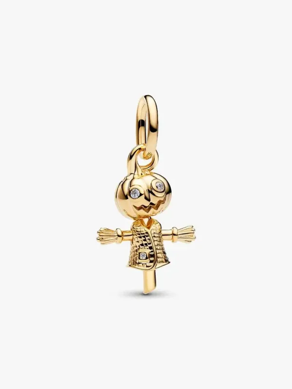 Pandora Dangle 14K Goldplated Pompoen vogelverschrikker 764770C01