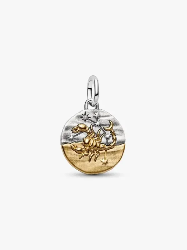 Pandora Dangle Goldplated Schorpioen sterrenbeeld medaillon hanger 764985C01