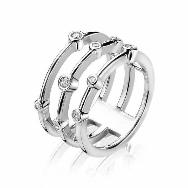 ZINZI Ring Zilver Multi-look ZIR1441