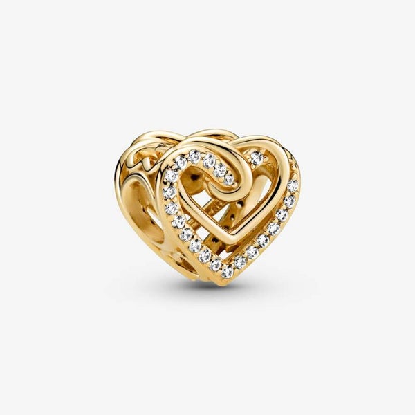 Pandora Charm Sparkling Entwined Hearts 769270C01