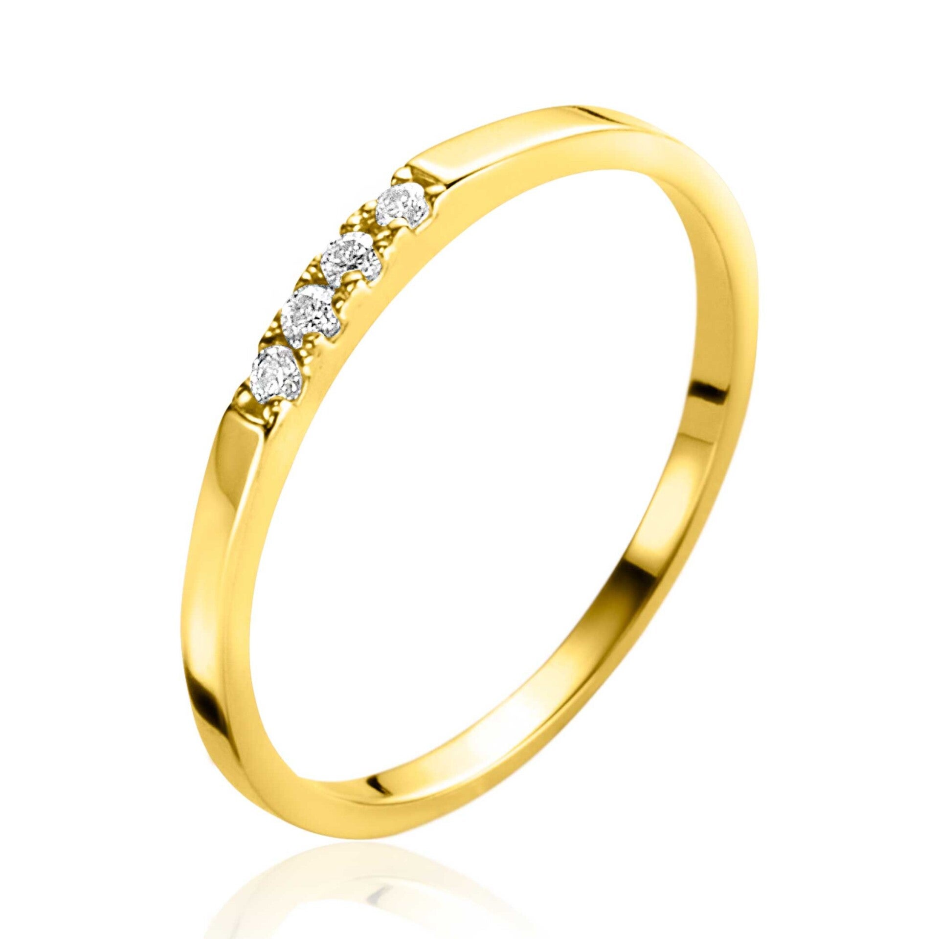 Zinzi Gold Ring 14K Goud Rijring ZGR407