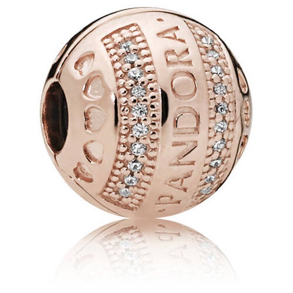 Pandora Sale Clip Rose Verguld met Zirkonia 787433CZ