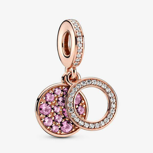 Pandora Dangles Sparkling Pink Disc 789186C02