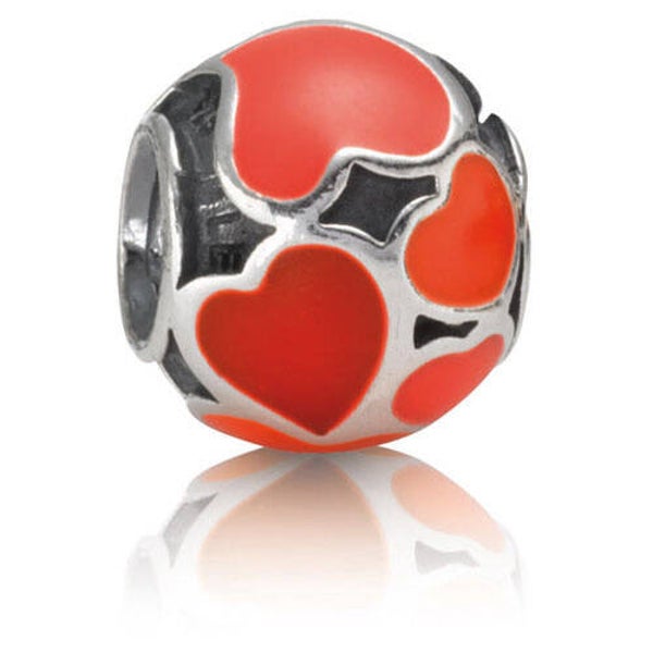 Pandora Sale Charm Emaille Hearts 790436ER