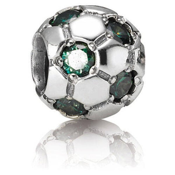 Pandora Sale Charm Voetbal Groen 790444CZN