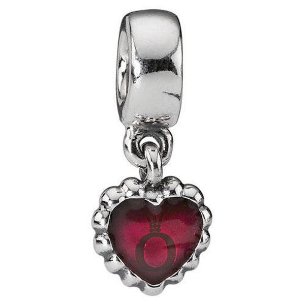 Pandora Sale Dangle Fuchsia Heart 790471EN07
