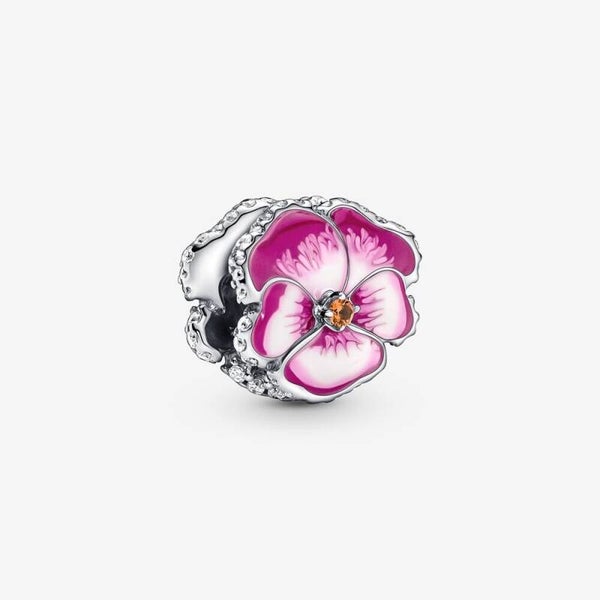 Pandora Charm Roze Viooltje 790777C01