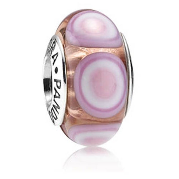 Pandora Sale Charm Murano Pink Dots 790911