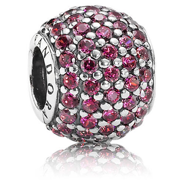 Pandora Sale Charm Red Pave 791051CZR