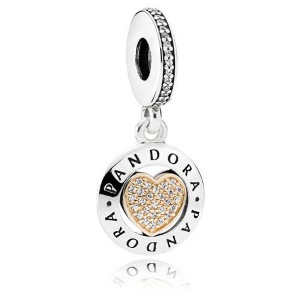 Pandora Sale Dangle Insignia Heart 792082CZ