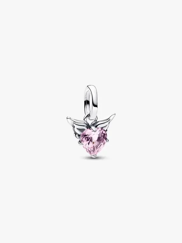 Pandora Dangles Winged Heart Roze 793626C02