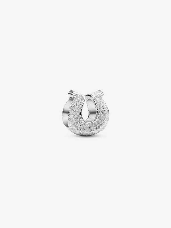 Pandora Charm Mini Hoefijzer Textured Zilver 794056C00
