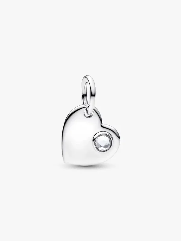 Pandora Dangle April Graveerbare Hart Helder 794295C04