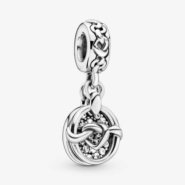 Pandora Dangles Knotted Hearts 798095CZ NIB