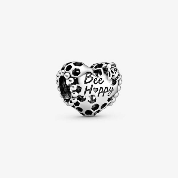 Pandora Charm Bee Happy Honeycomb Heart 798769C00