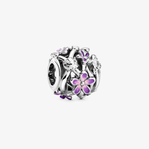 Pandora Charm Openwork Purple Daisy 798772C02