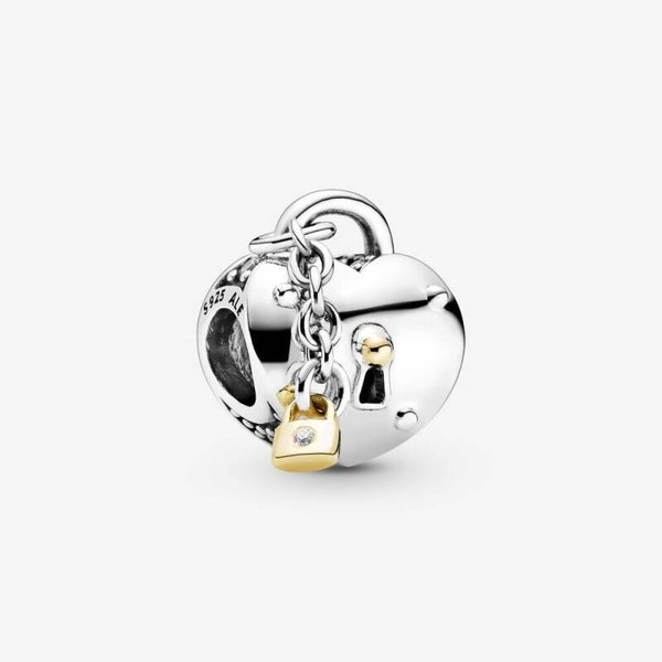 Pandora Charm Heart & Lock 799160C01 NIB