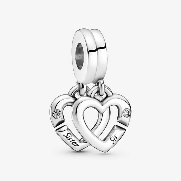 Pandora Dangles Split Sister Hearts 799538C01