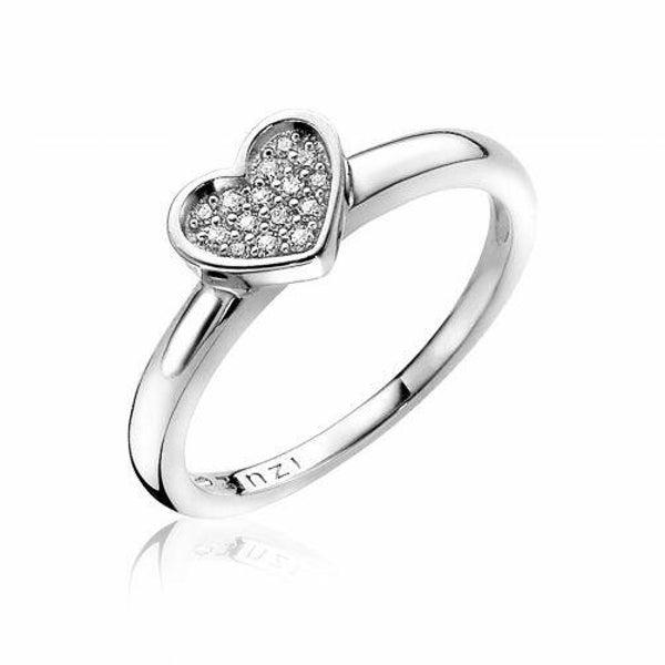 ZINZI Ring Zilver Hart ZIR1390