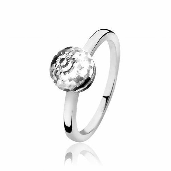 ZINZI Ring Zilver Wit ZIR1069