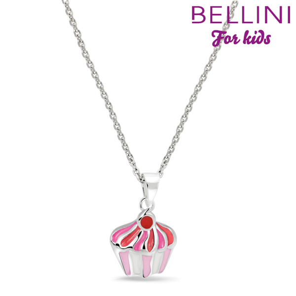 Bellini For Kids Collier Cupcake wit/roze/rood 574.010