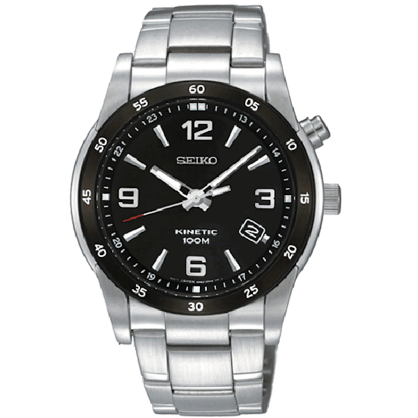 Seiko Heren Kinetic Zwart SKA505P1