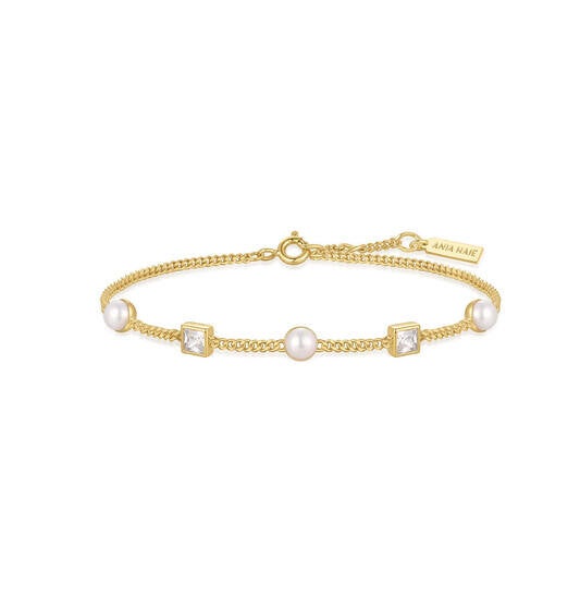 Ania Haie Armband 14K Verguld Pearl Station AHB069-02G