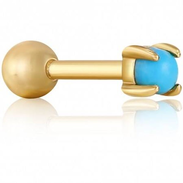 Ania Haie Piercing Gold Turquoise Barbe AH E035-13G