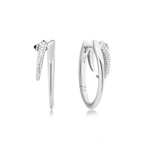 Ania Haie Creolen Zilver Sparkle Double Hoop AH E053-10H