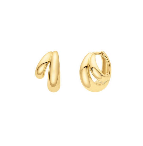 Ania Haie Creolen 14K Verguld Dome Huggie AH E072-03G