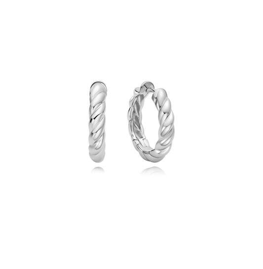 Ania Haie Creolen Zilver Twisted Hug AH E072-09H