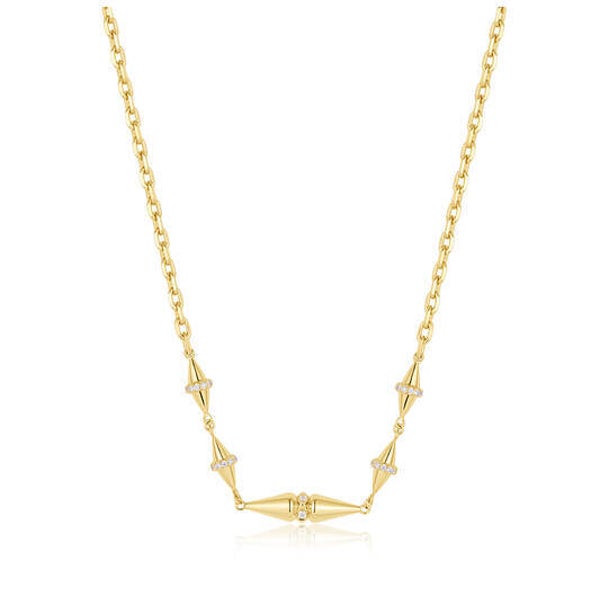 Ania Haie Collier Geelgoud verguld Golg Geometric Chain AH N053-04G