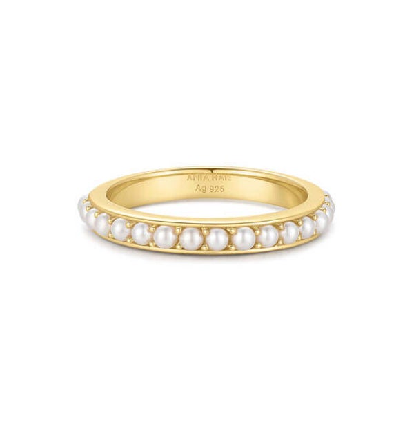 Ania Haie Ring 14K Verguld met Zoetwaterparels AH R069-03G