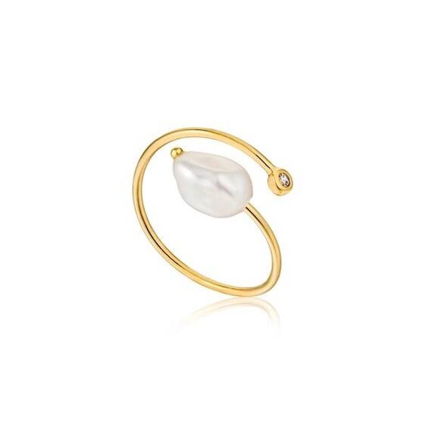 Ania Haie Ring Pearl of Wisdom AH R019-01G