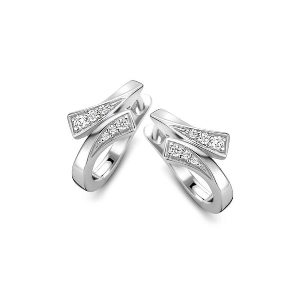 Rosa Di Luca Zilver Creolen Zirkonia 625.641