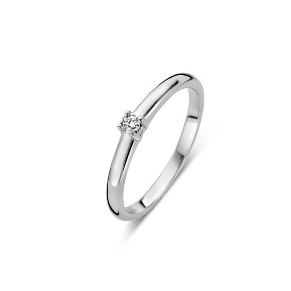 Rosa Di Luca Zilver Ring Diamant 619.104